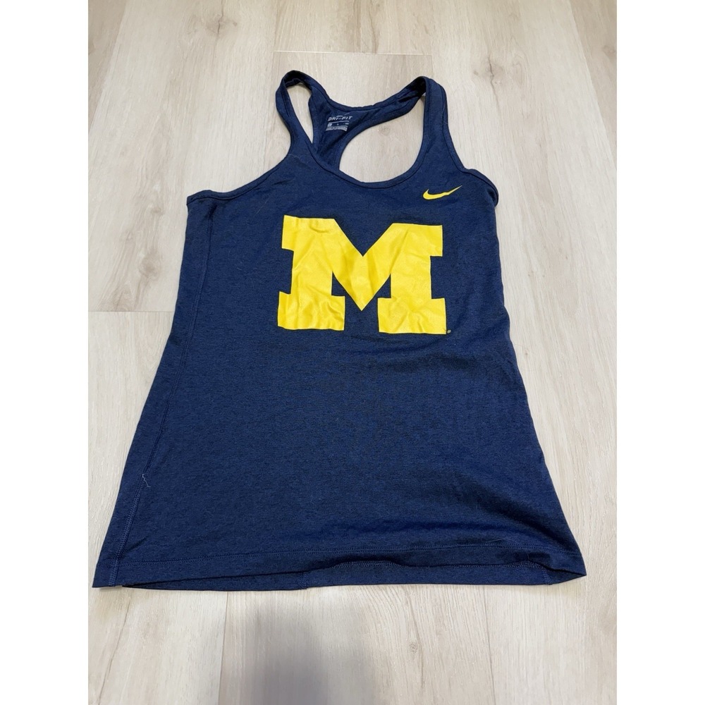 Nike Dri-Fit Michigan Wolverines Women's Racerback Tank Top Size Small